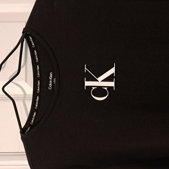 NWOT Calvin Klein Logo Tshirt Dress Size L - Picture 3 of 4